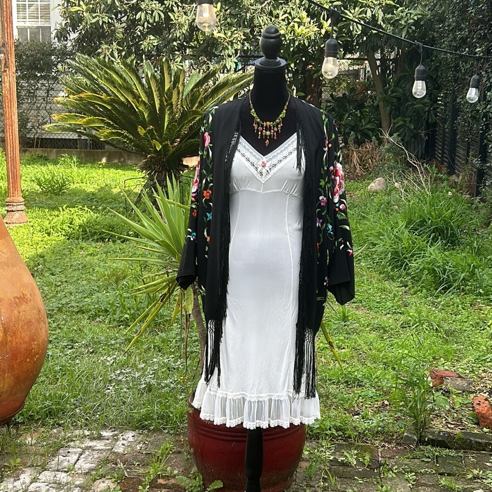 70s Vintage Rosette Slip XS - Picture 14 of 16